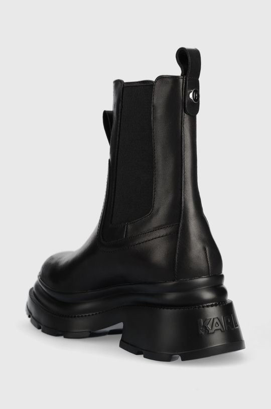 Kožené kotníkové boty Karl Lagerfeld Danton  Svršek: Přírodní kůže Vnitřek: Umělá hmota, Textilní materiál Podrážka: Umělá hmota