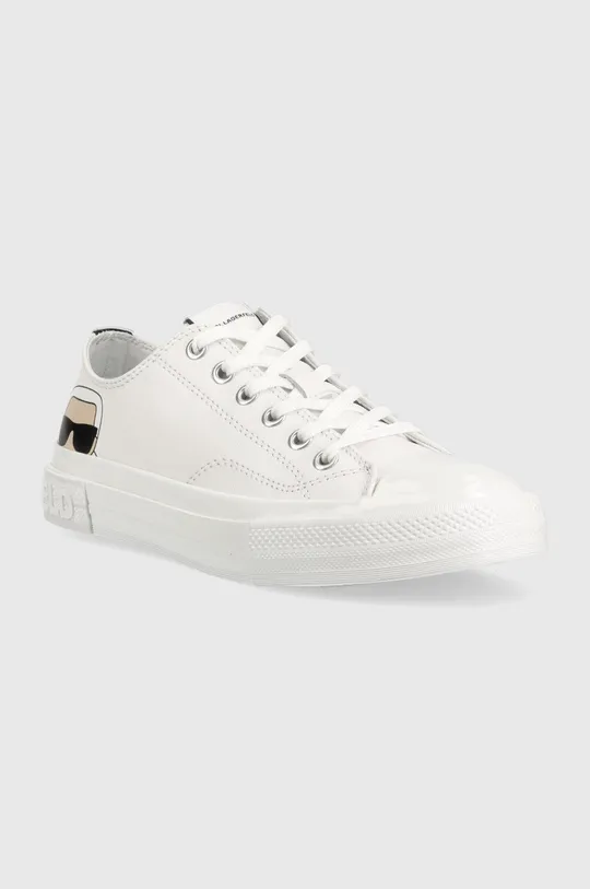 Δερμάτινα ελαφριά παπούτσια Karl Lagerfeld Kampus Iii λευκό