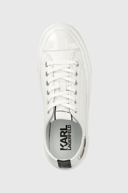 biały Karl Lagerfeld tenisówki skórzane KAMPUS III