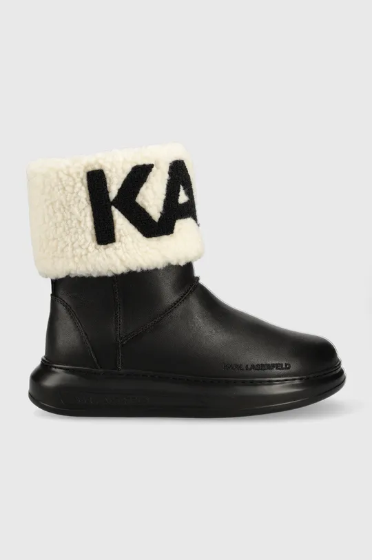 μαύρο Δερμάτινες μπότες χιονιού Karl Lagerfeld KAPRI KOSI Γυναικεία