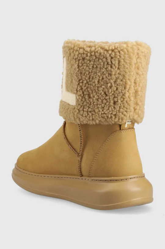Cipele za snijeg od brušene kože Karl Lagerfeld  Vanjski dio: Brušena koža Unutrašnji dio: Tekstilni materijal Potplat: Sintetički materijal