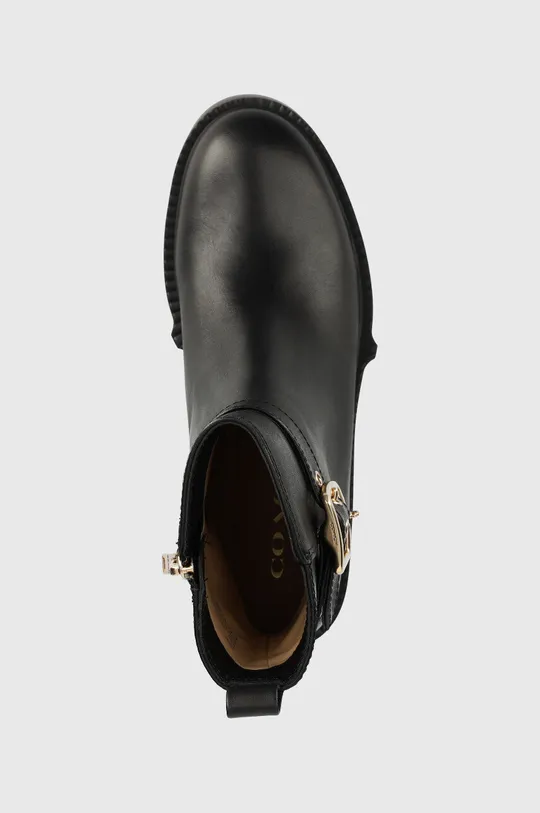 чорний Шкіряні черевики Coach Lacey Leather Bootie