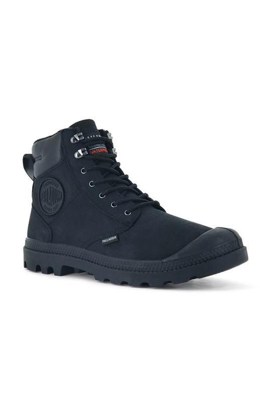 Usnjeni čevlji Palladium Pampa Shield Wp Lux črna