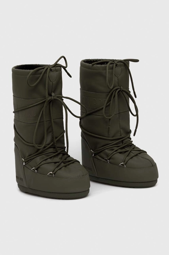 Moon Boot snow boots Icon Rubber green color at PRM