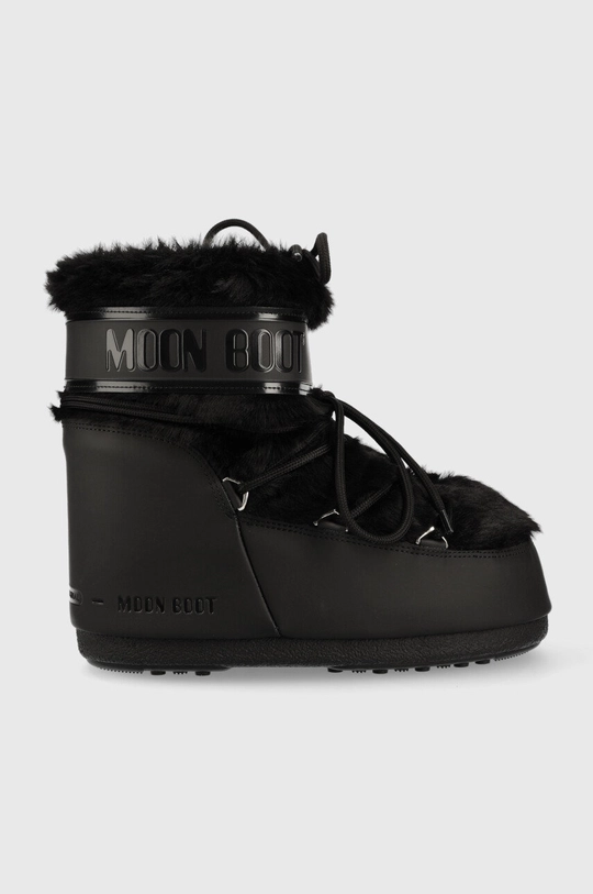 čierna Snehule Moon Boot Icon Low Faux Fur Dámsky