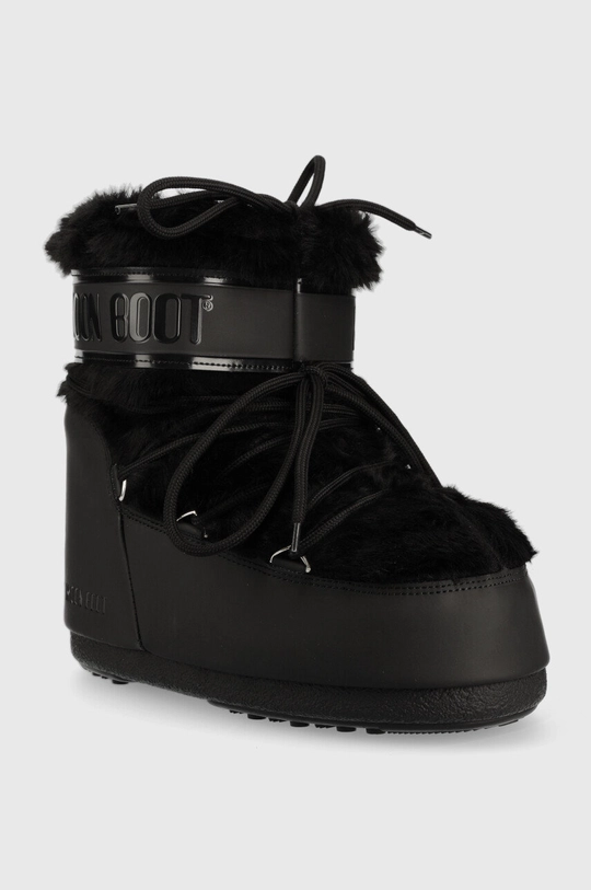 Snehule Moon Boot Icon Low Faux Fur čierna