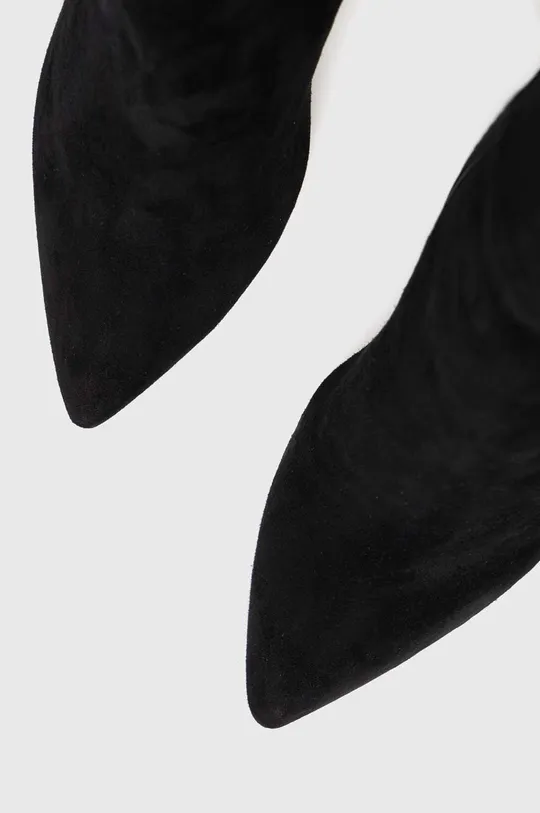 črna Elegantni škornji iz semiša Aldo Sophialaan