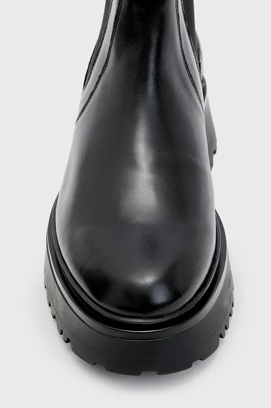 Kožené topánky chelsea AllSaints čierna