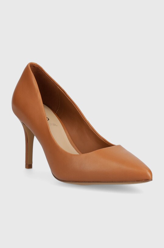 Aldo stilettos de piele culoarea maro 