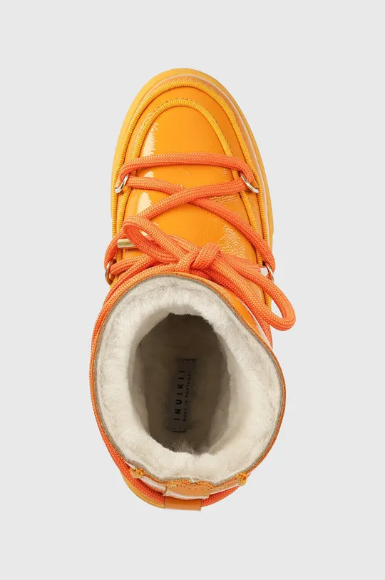 πορτοκαλί Δερμάτινες μπότες χιονιού Inuikii Naplack