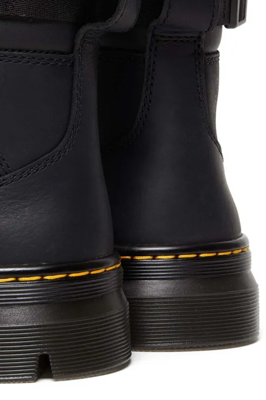 μαύρο Δερμάτινες μπότες Dr. Martens Combs Tech Leather NHL Pittsburgh Penguins Combs Tech Leather