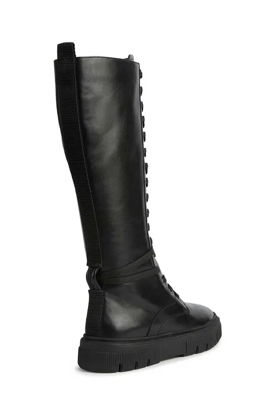 črna Usnjeni elegantni škornji Geox Isotte C