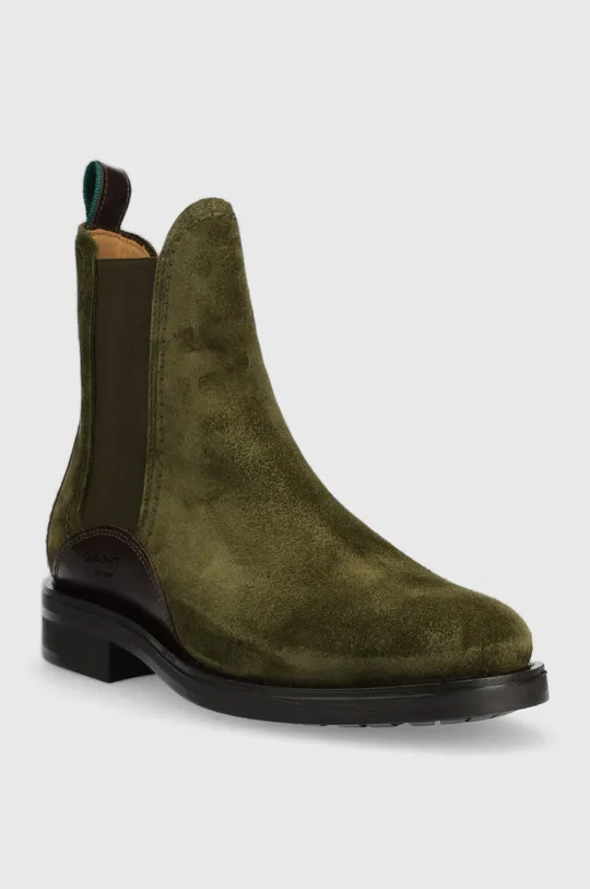 Gant magasszárú cipő velúrból Aimlee zöld