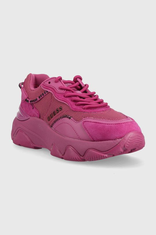 Sneakers boty Guess ostrá růžová