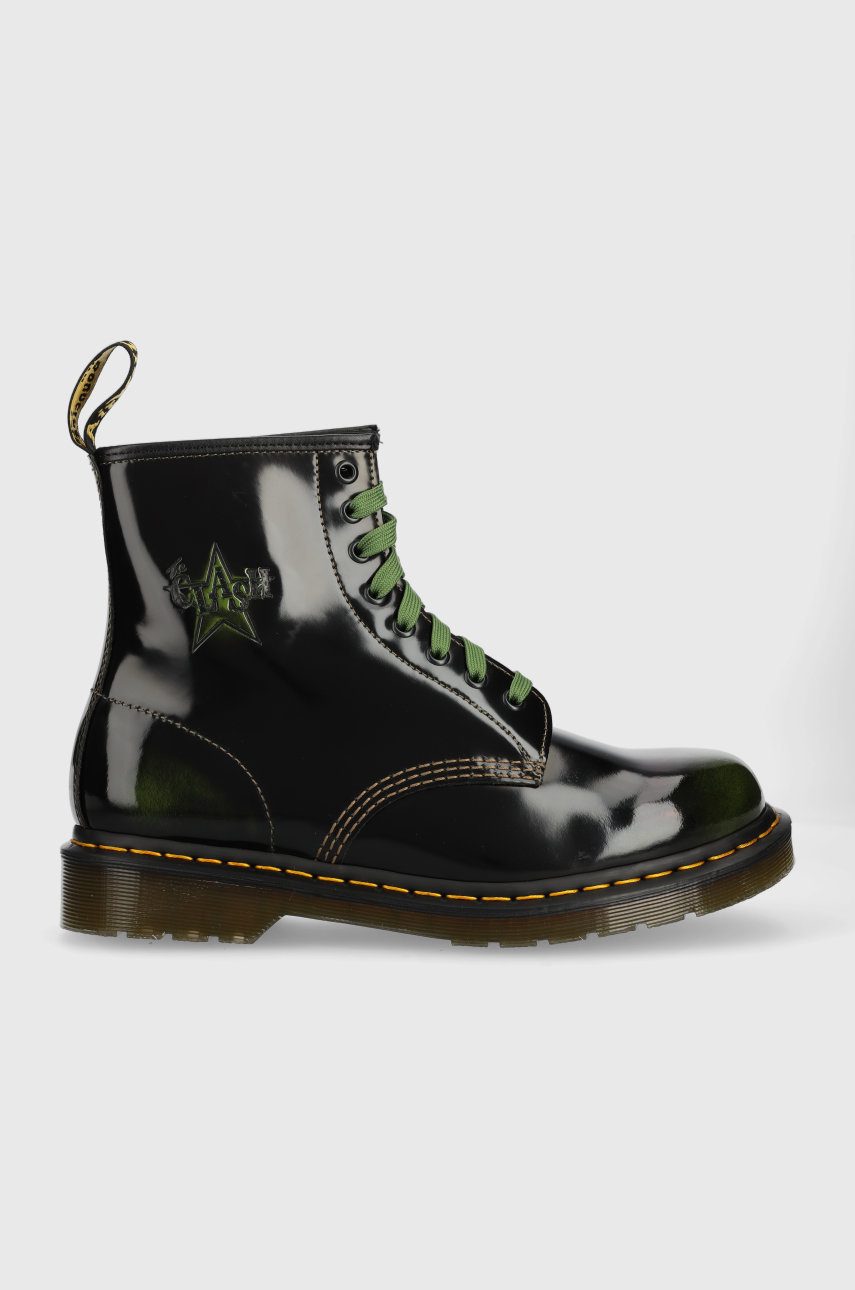 fekete Dr. Martens bőr csizma 1460 The Clash Női