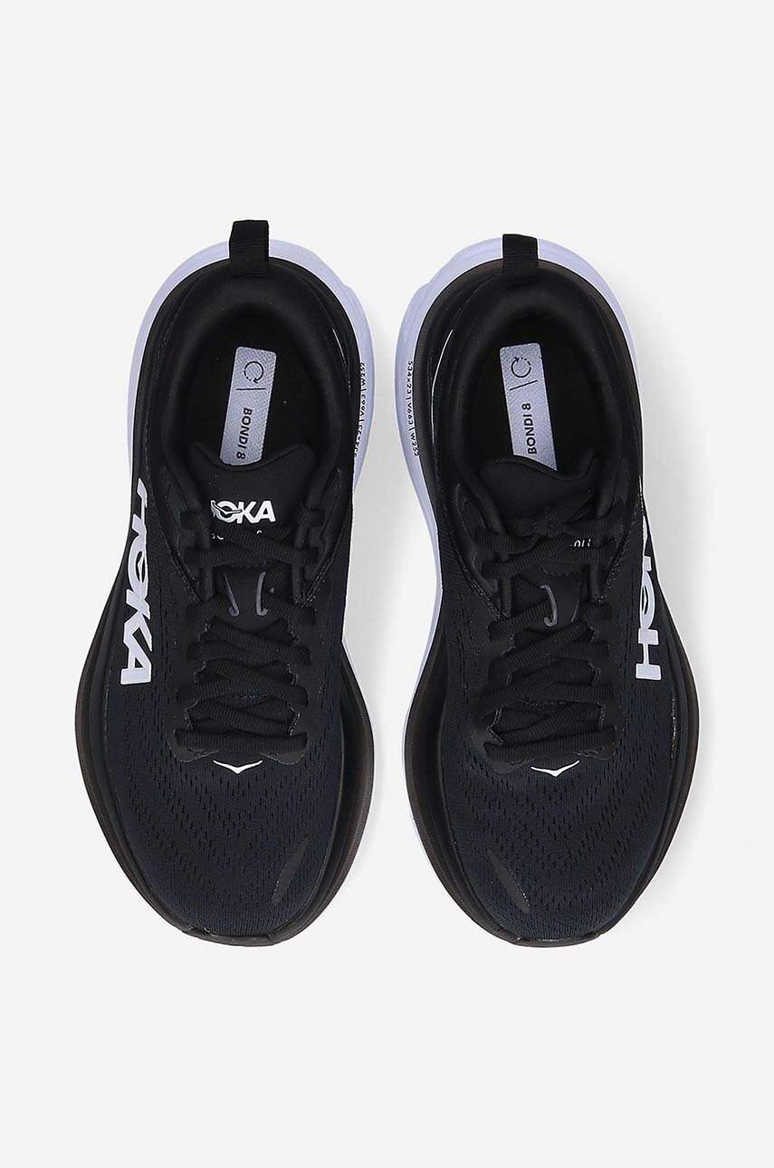 Hoka shoes Bondi 8 black color at PRM US