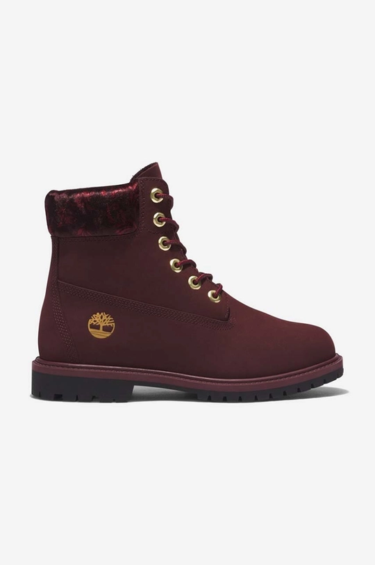 червен Велурени кубинки Timberland 6IN Hert BT Cupsole W Жіночий