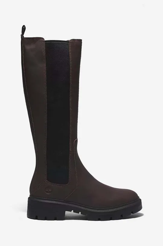 коричневий Шкіряні чоботи Timberland Cortina Valley Tall Жіночий