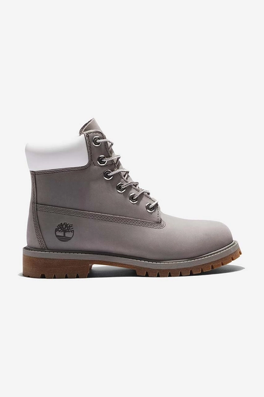 gray Timberland suede biker boots 6 IN Premium WP Boot Women’s