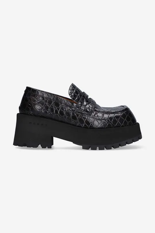 black Marni leather loafers Women’s