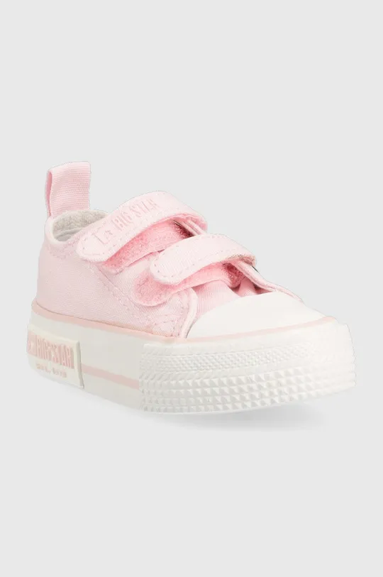 Παιδικά πάνινα παπούτσια Big Star ροζ