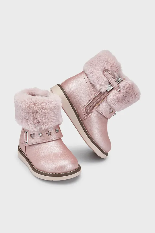 różowy Mayoral buty zimowe dziecięce