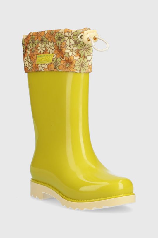 Melissa kalosze dziecięce Rain Boot III Inf żółto - zielony