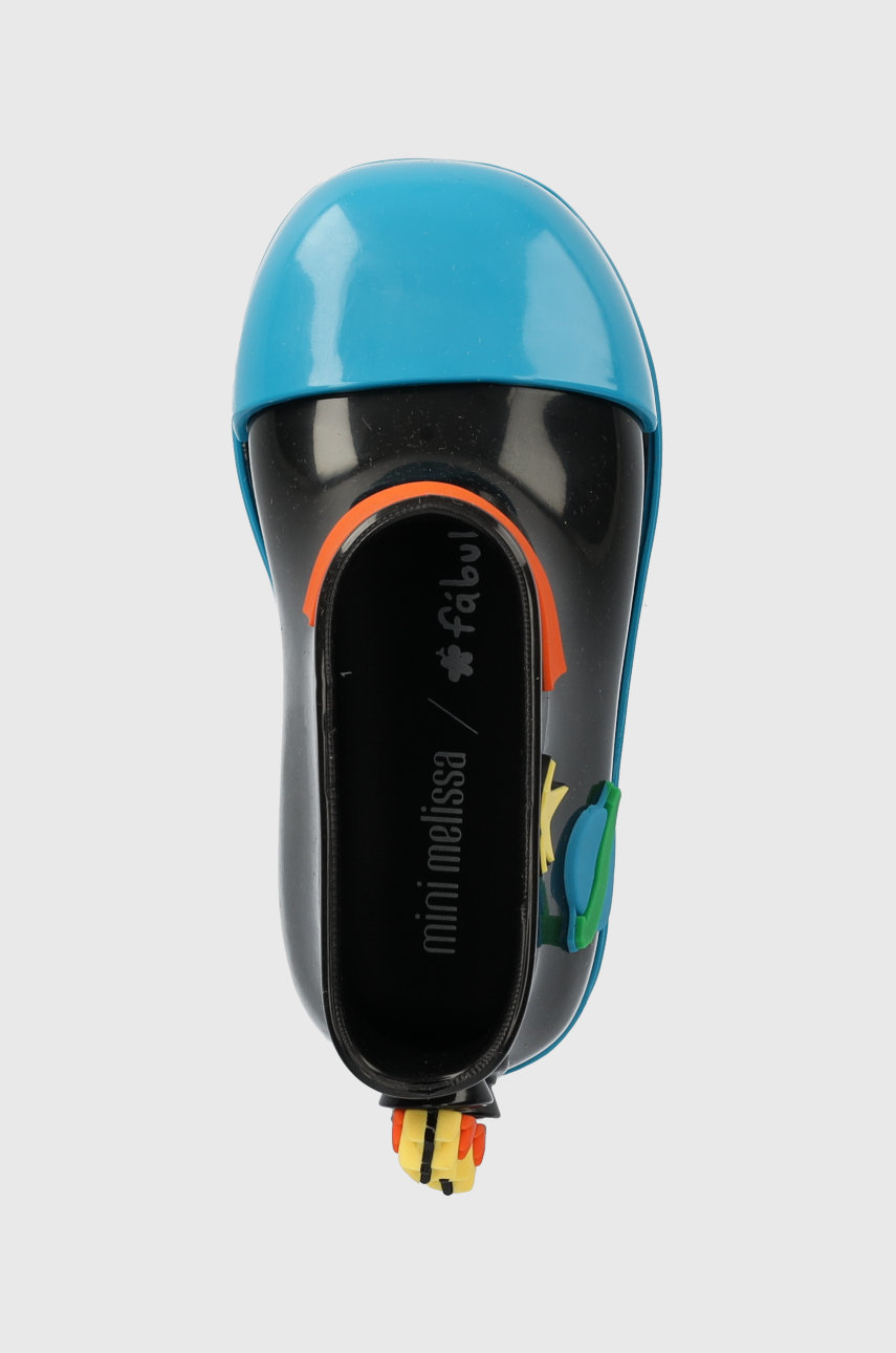 Детские резиновые сапоги Melissa Rain Boot + Fabula Bb цвет чёрный ...