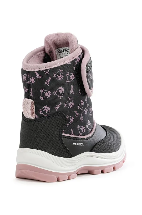 čierna Geox detské zimné topánky