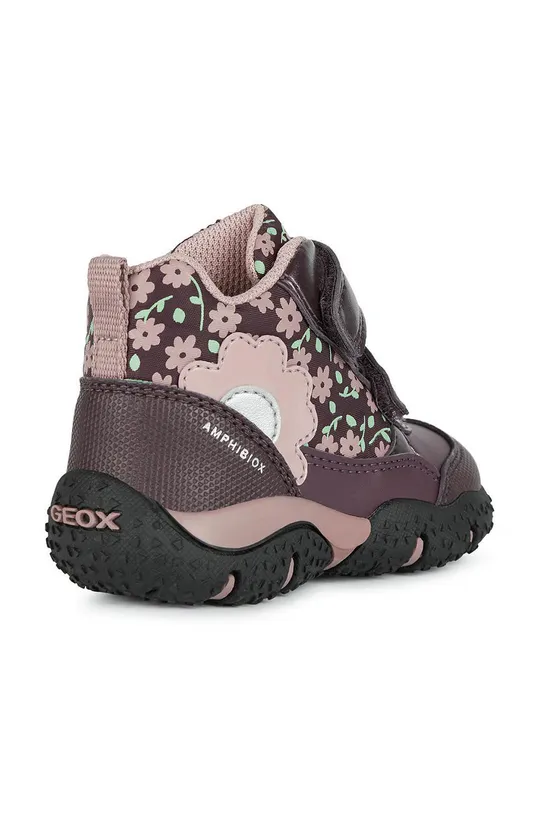 fioletowy Geox buty zimowe dziecięce