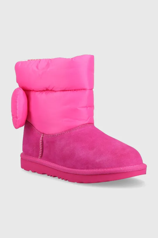 Παιδικές μπότες χιονιού UGG BAILEY BOW MAXI ροζ