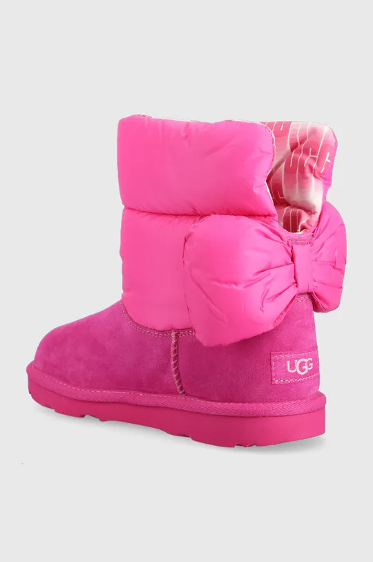 Παιδικές μπότες χιονιού UGG BAILEY BOW MAXI  Πάνω μέρος: Υφαντικό υλικό, Δέρμα σαμουά Εσωτερικό: Υφαντικό υλικό, Μαλλί Σόλα: Συνθετικό ύφασμα