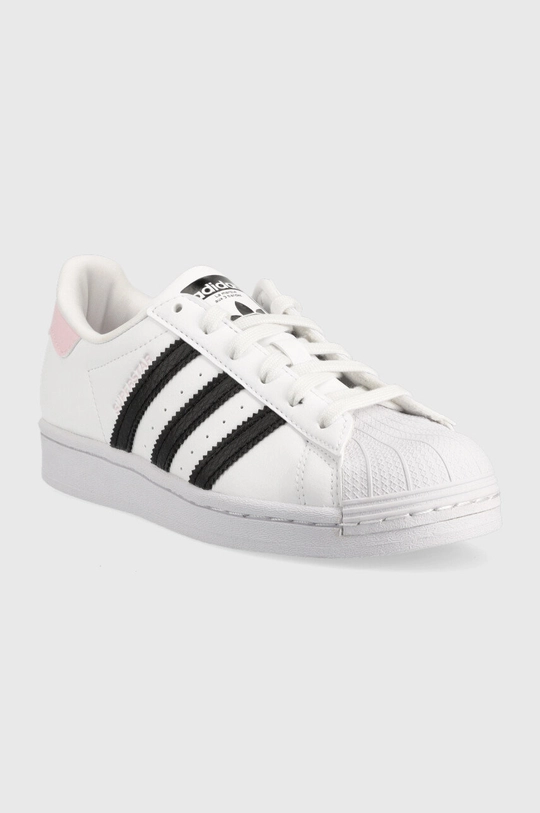 Παιδικά αθλητικά παπούτσια adidas Originals Superstar J λευκό