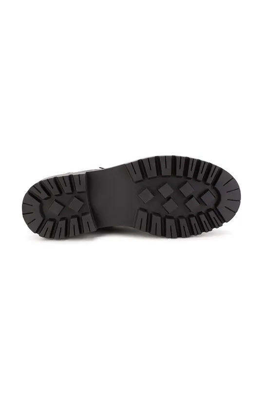 μαύρο Παιδικές δερμάτινες μπότες τσέλσι Karl Lagerfeld