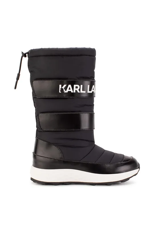 Karl Lagerfeld śniegowce dziecięce czarny
