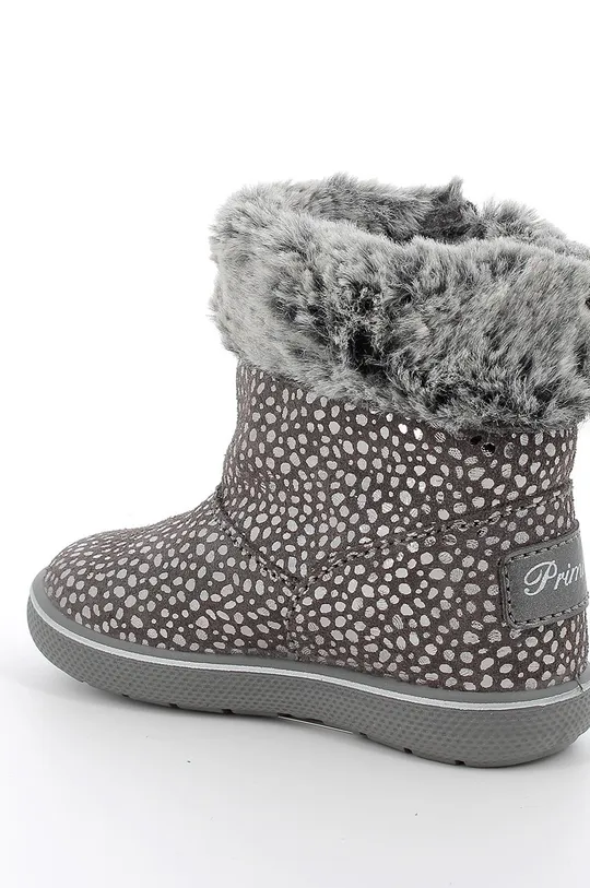 Dječje cipele za snijeg od brušene kože Primigi  Vanjski dio: Prirodna koža Unutrašnji dio: Tekstilni materijal, Prirodna koža Potplat: Sintetički materijal