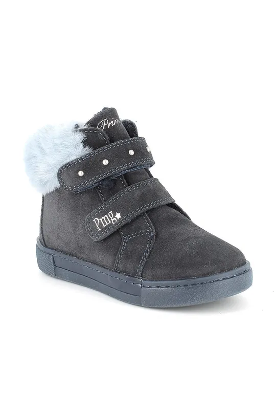 Дитячі замшеві зимові черевики Primigi темно-синій