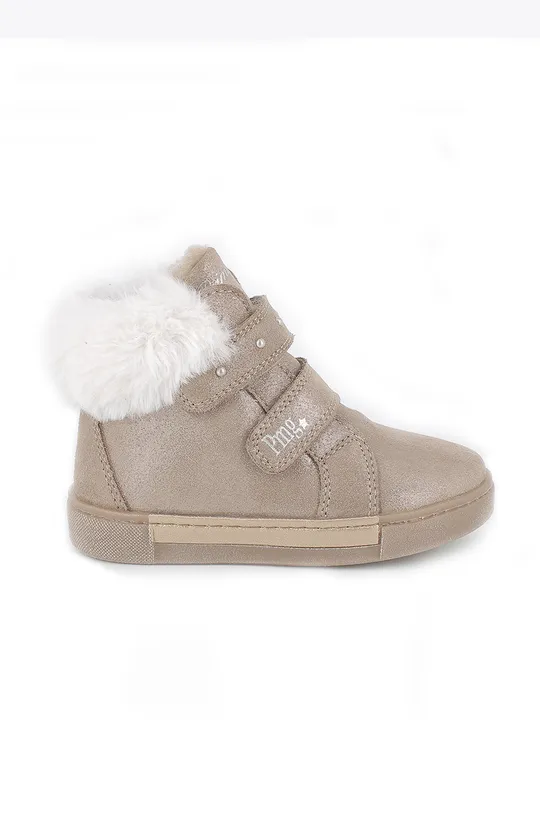 бежевий Дитячі замшеві зимові черевики Primigi Для дівчаток