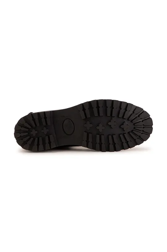 čierna Detské kožené topánky chelsea BOSS