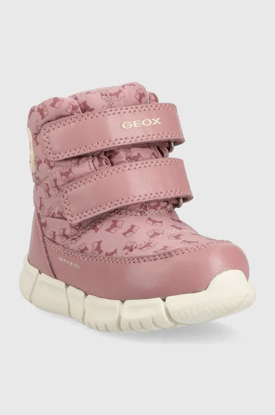 Παιδικές μπότες χιονιού Geox ροζ