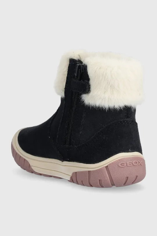 Dječje zimske cipele od brušene kože Geox Omar Vanjski dio: Tekstilni materijal, Brušena koža Unutrašnji dio: Tekstilni materijal Potplat: Sintetički materijal
