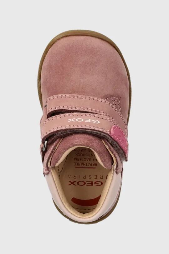 ροζ Παιδικά κλειστά παπούτσια σουέτ Geox