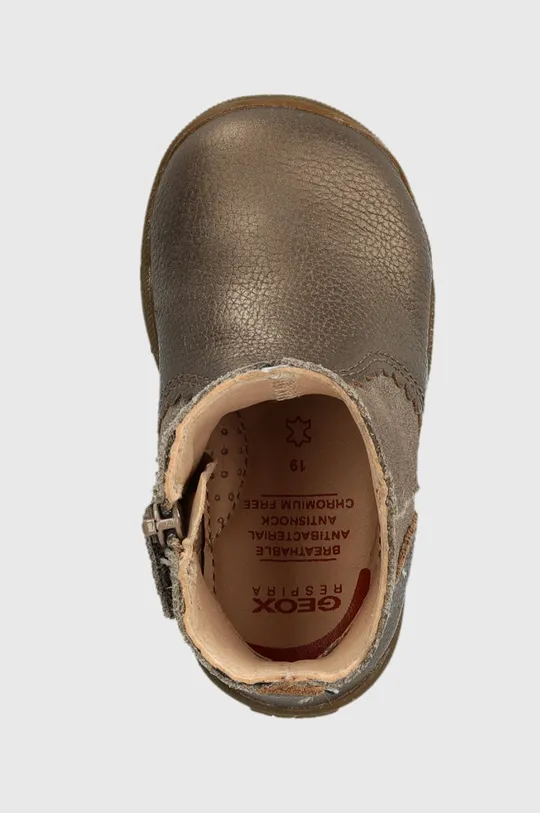 hnedá Detské kožené topánky Geox