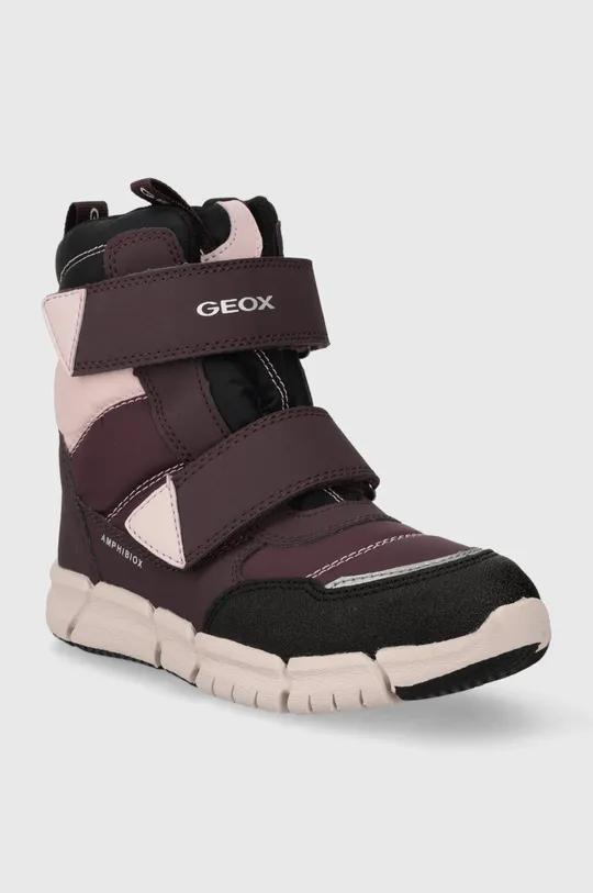 Detské zimné topánky Geox burgundské