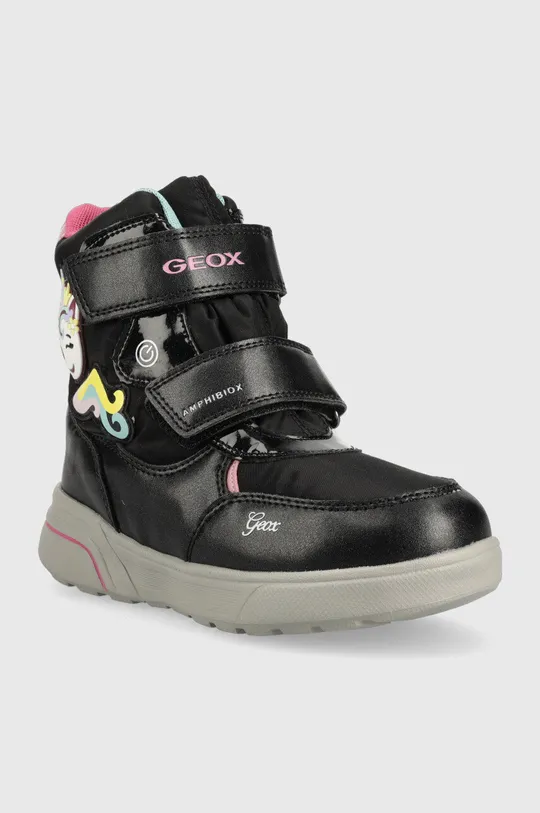 Παιδικές χειμερινές μπότες Geox Sveggenx μαύρο