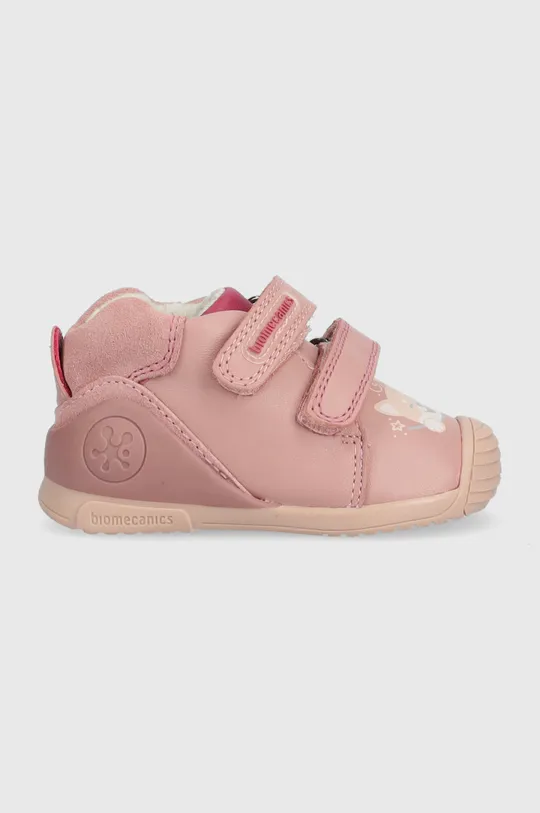 ροζ Παιδικές δερμάτινες χειμερινές μπότες Biomecanics Για κορίτσια