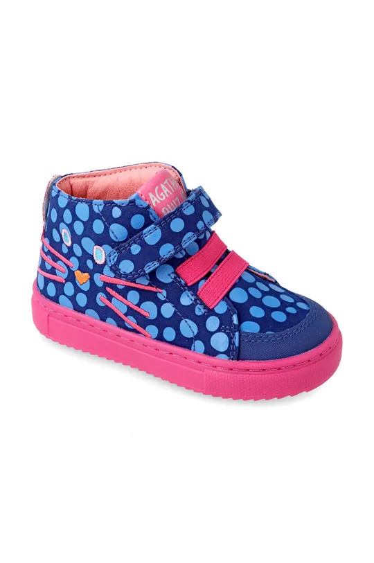 Παιδικά δερμάτινα αθλητικά παπούτσια Agatha Ruiz de la Prada μπλε