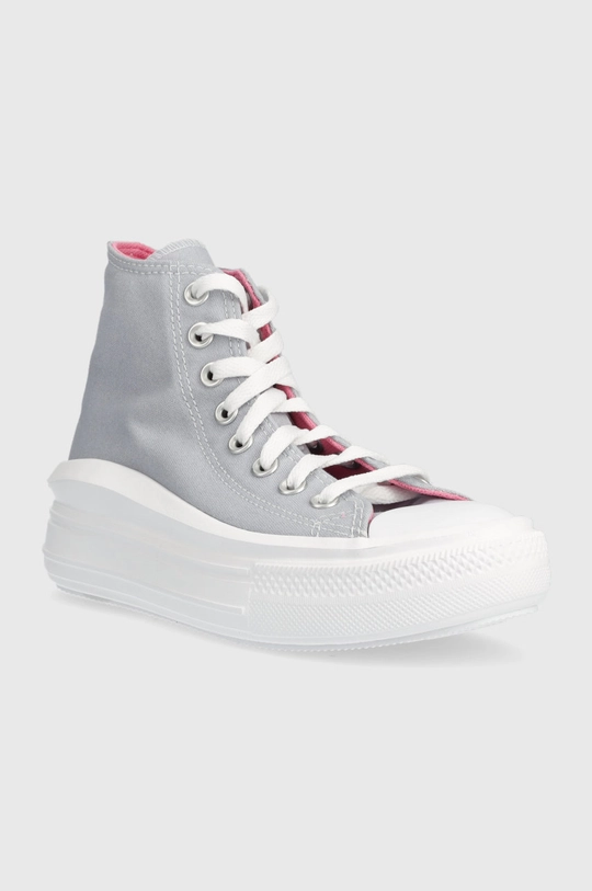 Παιδικά πάνινα παπούτσια Converse Chuck Taylor All Star Move γκρί