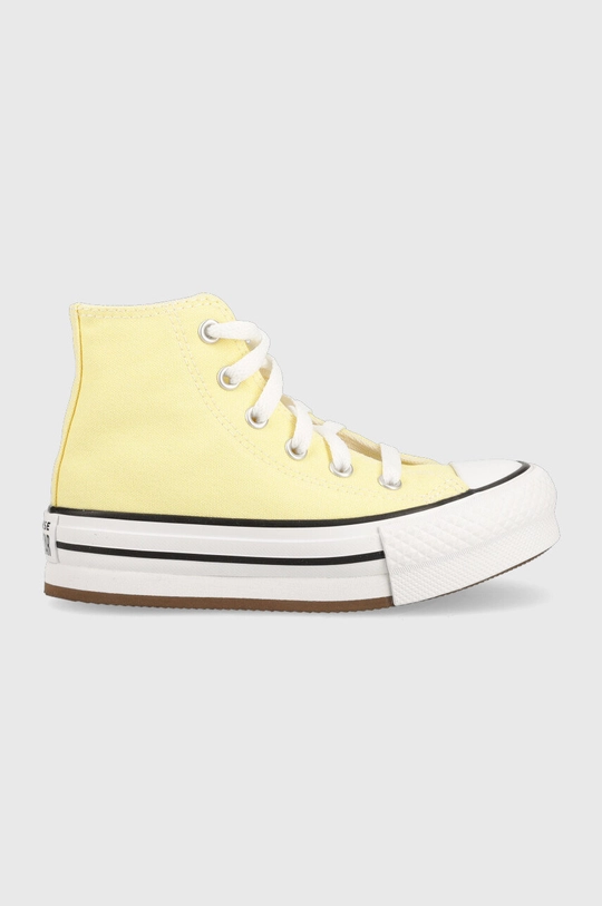 Converse tenisi copii Chuck Taylor All Star Eva Lift galben A02490C