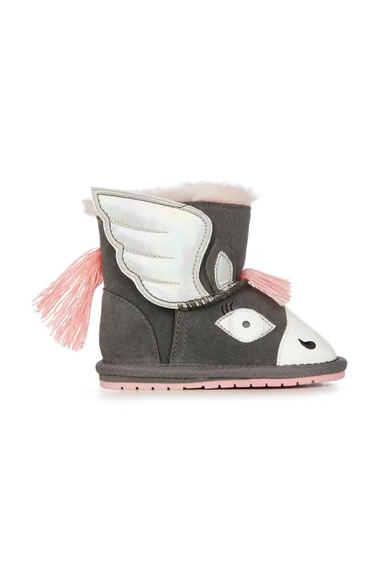siva Dječje cipele za snijeg od brušene kože Emu Australia Pegasus Walker Za djevojčice